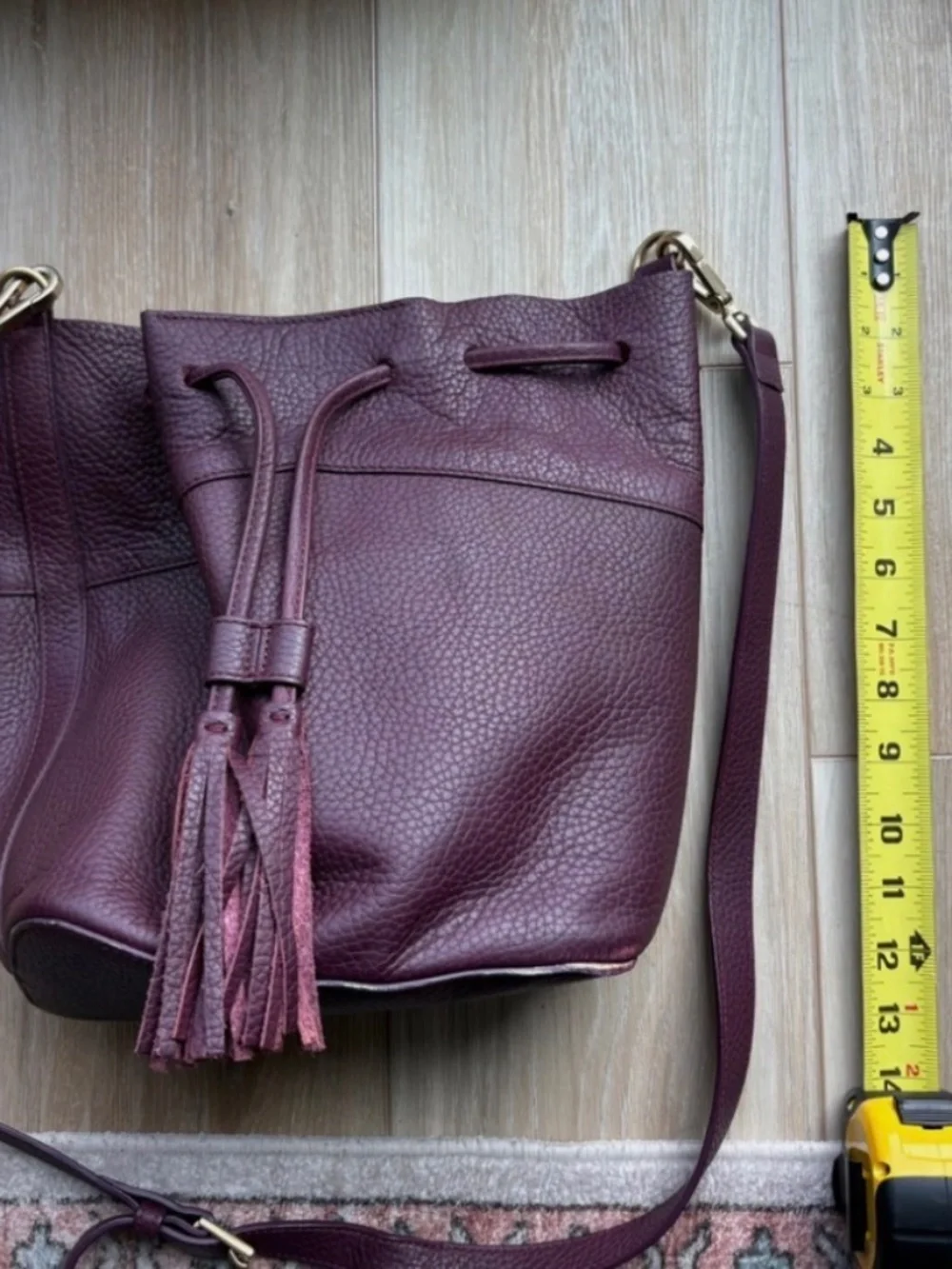 Purple Maroon GG New York Crossbody